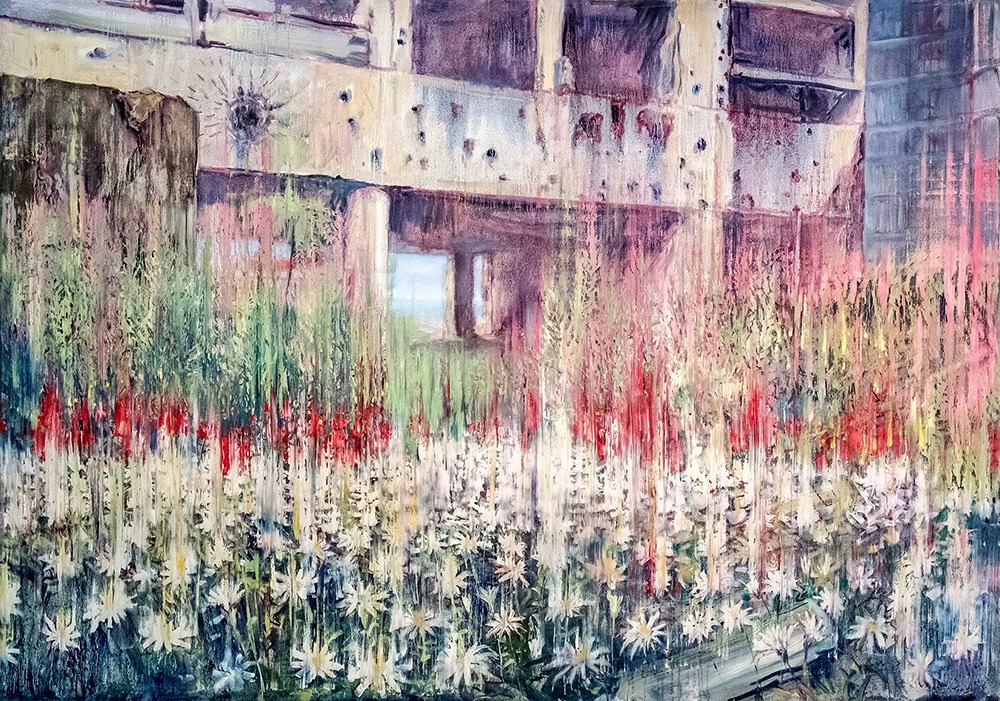 Tom Young: Ascent (oil on canvas -140x200cm-2021) courtesy of the artist